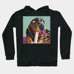 German Shepherd Mix with Bone Hoodie